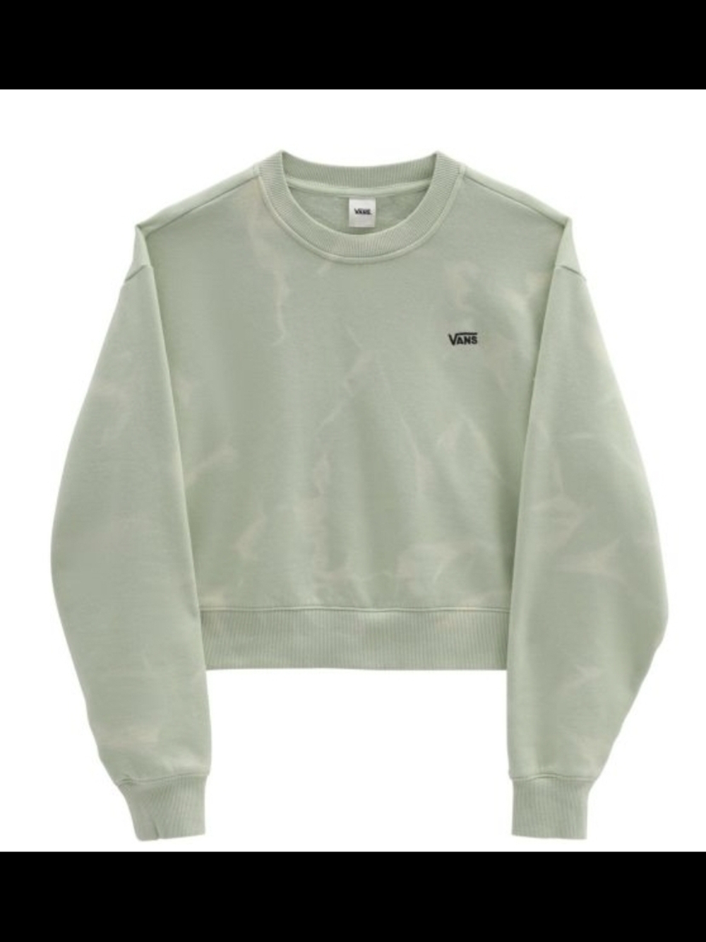 Vans Green Tie-Dye Cropped Sweatshirt – Size Large